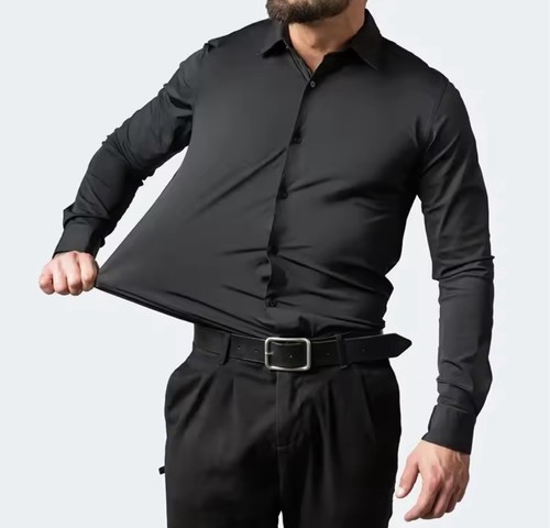 Stretch hemd herren damen - hemd,